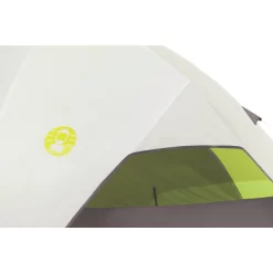 Coleman 6-Person Steel Creek™ Fast Pitch™ Dome Camping Tent With Screen Room, Green -Coleman 2000018059 awning