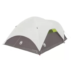 Coleman 6-Person Steel Creek™ Fast Pitch™ Dome Camping Tent With Screen Room, Green -Coleman 2000018059 rear
