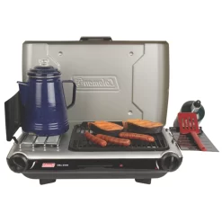 Coleman Deluxe Tabletop Propane 2-in-1 Grill/Stove, 2-Burner -Coleman 2000020925 r 12
