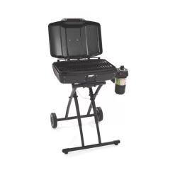 Coleman Road Trip Sportster® Propane Gas Grill -Coleman 2000020947 coleman sportster grill open red without food angle 1