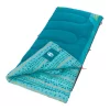 Coleman Kids 50°F Cool-Weather Sleeping Bag, Teal -Coleman 2000025288r 3 4 open