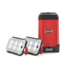 Coleman 2-panel 400 Lumen Lantern -Coleman 2000032683 coleman multi panel expansion 2 panel lantern duo red straight on 6