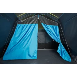 Coleman 10-Person Dark Room Instant Cabin Tent With Rainfly -Coleman 2000032730 coleman dark room tent 10p room divider green turquoise detail 1