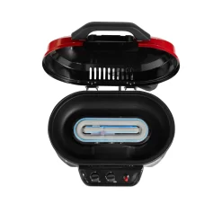 Coleman RoadTrip® 225 Portable Tabletop Propane Grill -Coleman 2000033047 225 Table Top Coleman Red Detail Grill Open Burner System Flames20copy