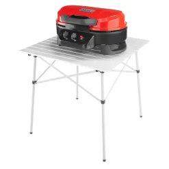 Coleman RoadTrip® 225 Portable Tabletop Propane Grill -Coleman 2000033047 225 Table Top Coleman Red Side View Grill Closed with table20copy