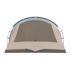 Coleman 4-Person Cabin Tent With Enclosed Weatherproof Screened Porch, Evergreen -Coleman 2000035608 Coleman 2020 US FlyOff StraightOn Back WindowClosed RET 1