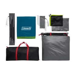 Coleman 6-Person Dark Room™ Skydome™ Camping Tent -Coleman 2000035971 2000036529 5 Laydown 1