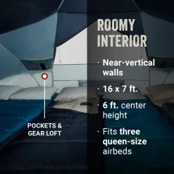 Coleman Skydome™ 8-Person Camping Tent XL, Blue Nights -Coleman 2000037525 3 1