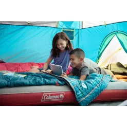 Coleman Kids 50°F Cool-Weather Sleeping Bag, Teal -Coleman 2018 Montana 106 Lifestyle
