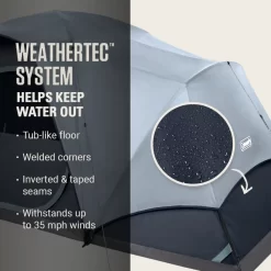 Coleman Skydome™ XL 8-Person Camping Tent With LED Lighting -Coleman 2155785 ATF4