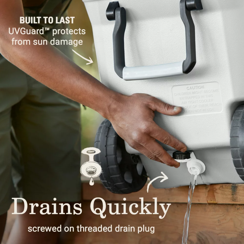 Coleman Atlas Series 100-Quart Marine Cooler With Wheels 6 Coleman Atlas Series 100-Quart Marine Cooler With Wheels - Image 4