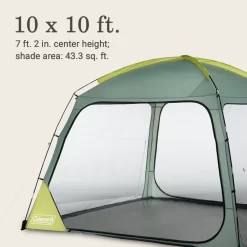 Coleman Skyshade™ 10 X 10 Screen Dome Canopy -Coleman 2156413 ShelterSkyshadeScreendome10x10 Moss ATF6