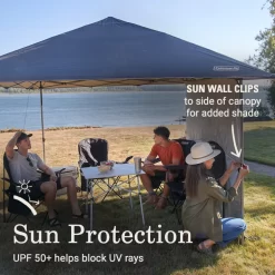 Coleman OASIS™ Lite 10 X 10 Canopy With Sun Wall -Coleman 2156421 OasisLite10x10CanopySunWallBlack ATF4