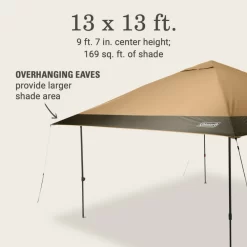 Coleman OASIS™ 13 X 13 Canopy -Coleman 2157498 Oasis13x13CanopyLightOak ATF6