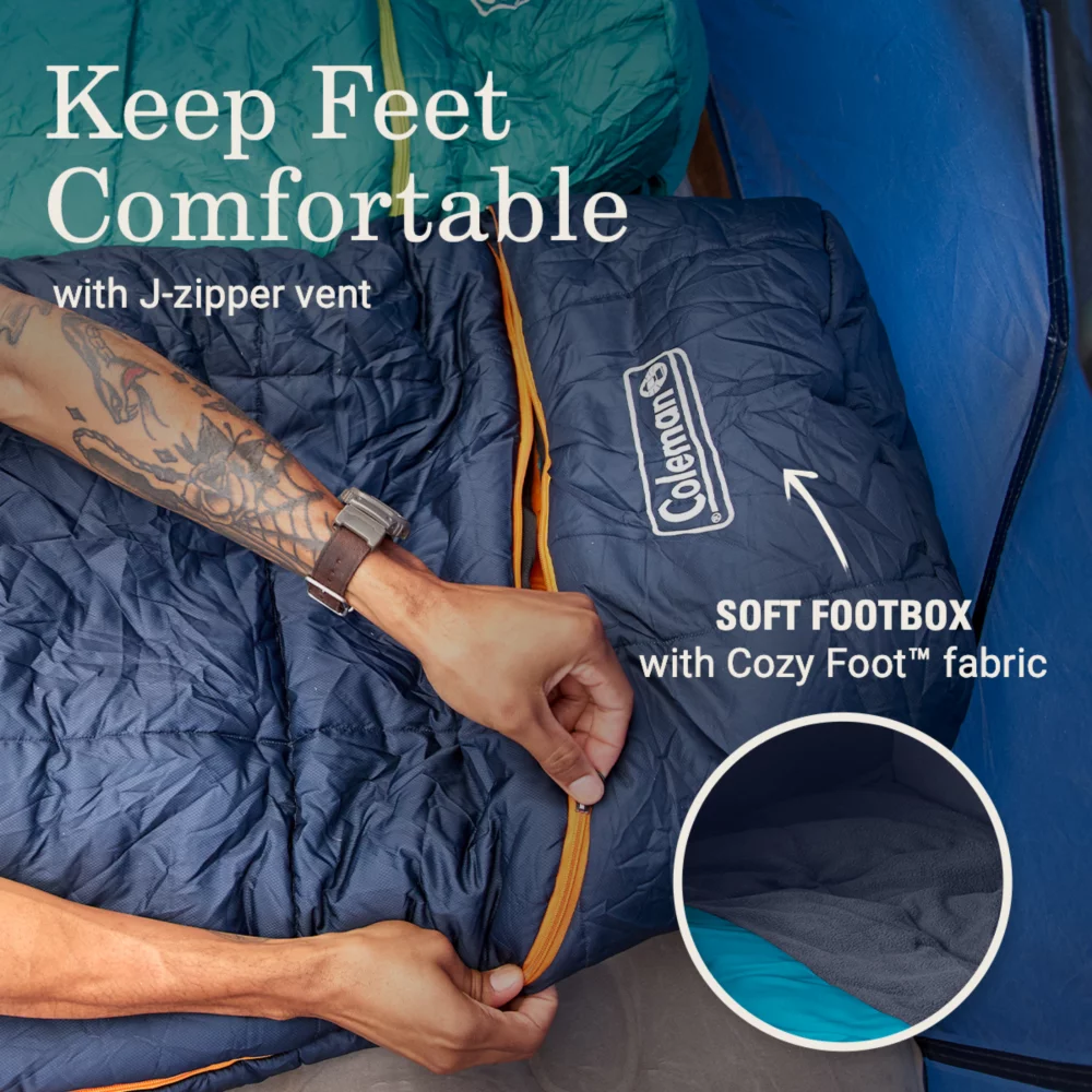 Coleman Big Bay™ 20° Big & Tall Contour Sleeping Bag 8 Coleman Big Bay™ 20° Big & Tall Contour Sleeping Bag - Image 6