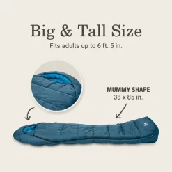 Coleman Tidelands™ 30° Big & Tall Mummy Sleeping Bag 13 Coleman Tidelands™ 30° Big & Tall Mummy Sleeping Bag -Coleman 2158169 ATF5
