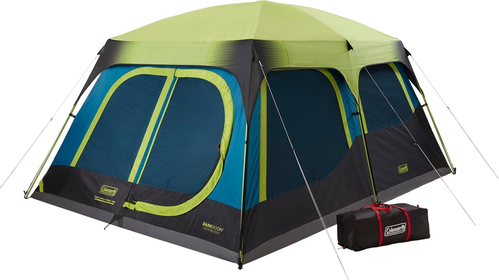 Coleman Dark Room Cabin Camping Tent With Fast Pitch Setup 10-Person |-|Tente De Camping Cabine Dans Une Pièce Sombre Pour 10 Personnes Avec Installation Rapide 5 Coleman Dark Room Cabin Camping Tent With Fast Pitch Setup 10-Person |-|Tente De Camping Cabine Dans Une Pièce Sombre Pour 10 Personnes Avec Installation Rapide - Image 3