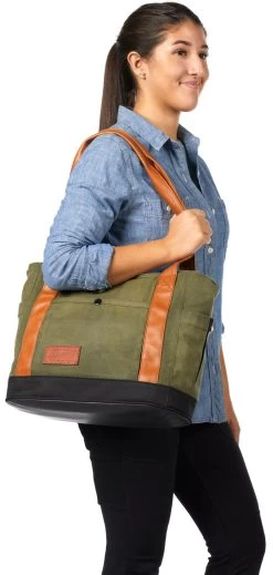 Coleman Soft Cooler Tote, 1900 Collection 24-Can|-|Fourre-tout Souple, 1900 Collection 24 Canettes -Coleman CAN 2000037605 7E 7EDetail3 20Olive 20Leather