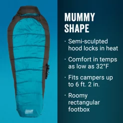Coleman OneSource™ Heated Sleeping Bag & Rechargeable Battery -Coleman Coleman 2000037151 OneSource HeatedSleepingBag ATF5