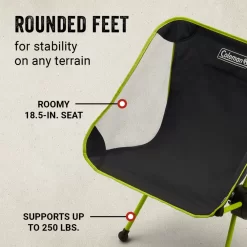 Coleman Mantis Space-Saving Full-Size Low-Profile Chair -Coleman Coleman 2000037227 LowProfileChair ATF6