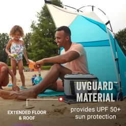 Coleman Skyshade™ Small Compact Beach Shade, Caribbean Sea -Coleman Coleman 2000037508 Skyshade CaribbeanSea ATF4