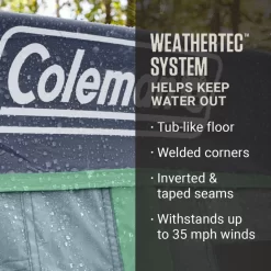 Coleman Skylodge™ 10-Person Instant Camping Tent With Screen Room, Blue Nights -Coleman Coleman 2000037545 Skylodge Instant ScreenRoom 10P ATF4