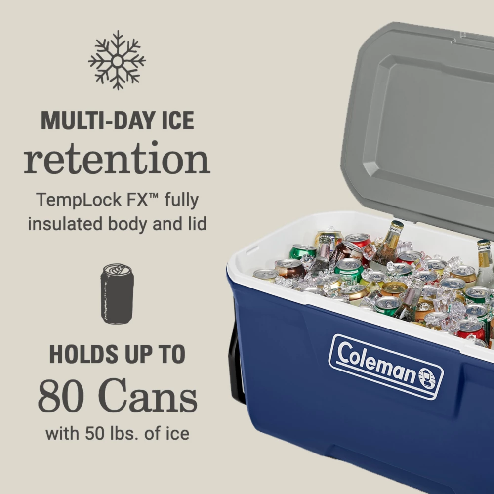Coleman 316 Series™ 100-Quart Wheeled Cooler 4 Coleman 316 Series™ 100-Quart Wheeled Cooler - Image 2