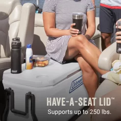 Coleman 316 Series™ 100-Quart Marine Wheeled Cooler -Coleman Coleman 316 Series 100QT Marine ATF6