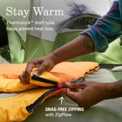 Coleman Arch Bay™ 15°F Big & Tall Sleeping Bag 11 Coleman Arch Bay™ 15°F Big & Tall Sleeping Bag -Coleman Coleman ArchBay SleepingBags 15F Daffodil BT ATF4