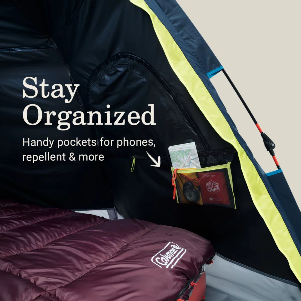 Coleman® Camp Burst™ 4-Person Dark Room™ Camping Tent 7 Coleman® Camp Burst™ 4-Person Dark Room™ Camping Tent - Image 5