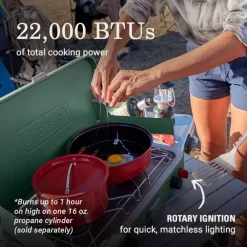 Coleman Cascade™ 222 2-Burner Camping Stove -Coleman Coleman Cascade 222 2BurnerCampingStove ATF6