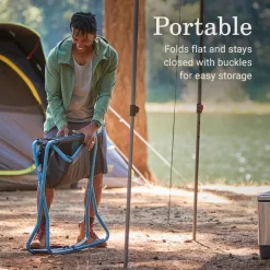 Coleman Cross Rocker Outdoor Rocking Chair -Coleman Coleman CrossRockerChair DeepOcean ATF4