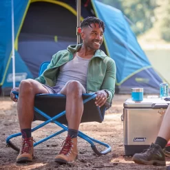 Coleman Cross Rocker Outdoor Rocking Chair -Coleman Coleman CrossRockerChair DeepOcean ATF7