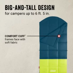 Coleman Kompact™ 40°F Big & Tall Contour Sleeping Bag 11 Coleman Kompact™ 40°F Big & Tall Contour Sleeping Bag -Coleman Coleman SleepingBagContour40D Space ATF4