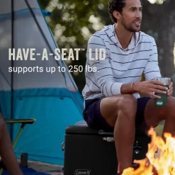 Coleman Reunion™ 54-Quart Steel Belted® Matte Cooler, Midnight -Coleman Coleman SteelBelted Midnight ATF5