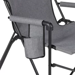 Coleman Forester Series Sling Chair -Coleman HKDSlingChair CationicGrey Cupholder20Feature 2000035921
