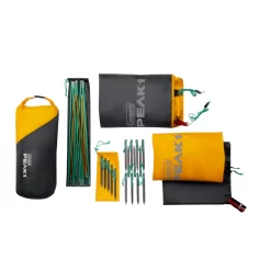 Coleman PEAK1™ 3-Person Backpacking Tent​ -Coleman Peak1 BackpackingTent 2P Overhead Bag Contents 0003 v3 1 1
