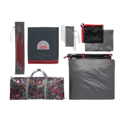 Coleman Skydome™ 4-Person Camping Tent With Full-Fly Vestibule, Evergreen -Coleman SKYDOME20TENT204P20VB20PAISLEY OVERHEAD20CARRY20BAG20SHOT v3 2