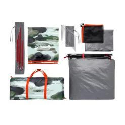 Coleman Skydome™ 6-Person Watercolor Series Camping Tent​ -Coleman Skydome20Design20Series 6P Overhead20Bag20Contents v2