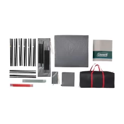 Coleman Skylodge™ 12-Person Camping Tent With Screen Room, Evergreen -Coleman Tent12P Ext Sr C001 EG Overhead Content 1