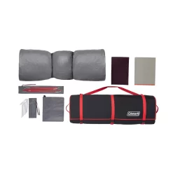Coleman Skylodge™ 12-Person Instant Camping Tent, Blackberry -Coleman Tent8P Cabin Inst ISR BB Overhead Contents Edited 2