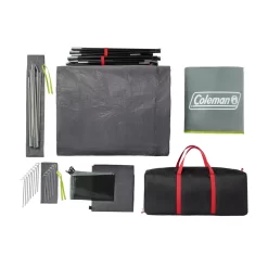 Coleman Skydome™ 8-Person Camping Tent With Screen Room, Rock Grey -Coleman Tent8P Dome Screen Porch Contents RG 1