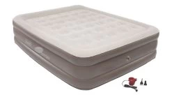 Coleman Airbed Double High PillowStop Air Mattress W/ 120V Pump Combo