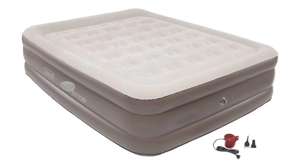 Coleman Airbed Double High PillowStop Air Mattress W/ 120V Pump Combo 3 Coleman Airbed Double High PillowStop Air Mattress W/ 120V Pump Combo