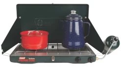Coleman Classic 2 Burner Propane Portable Stove -Coleman opplanet coleman classic 2 burner propane portable stove 20k btu 2000037883 usage 1