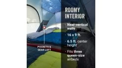 Coleman Skydome Tent 10 Person Blue Nights 5 Minute Setup -Coleman opplanet coleman skydome tent 10 person blue nights 5 minute setup av 2